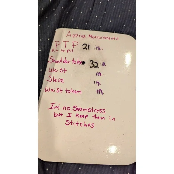 The‎ Rail Mens XXL Short Sleeve Button Up Shirt Dark Wash Dot Stripe - Picture 6 of 6